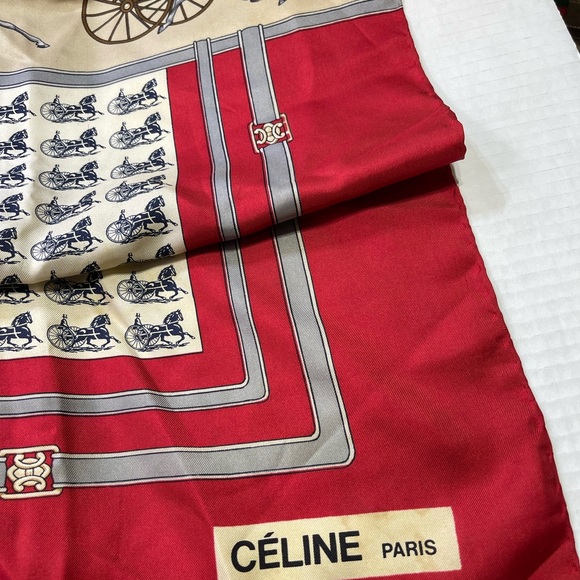 Celine Silk Scarf - Picture 3 of 9